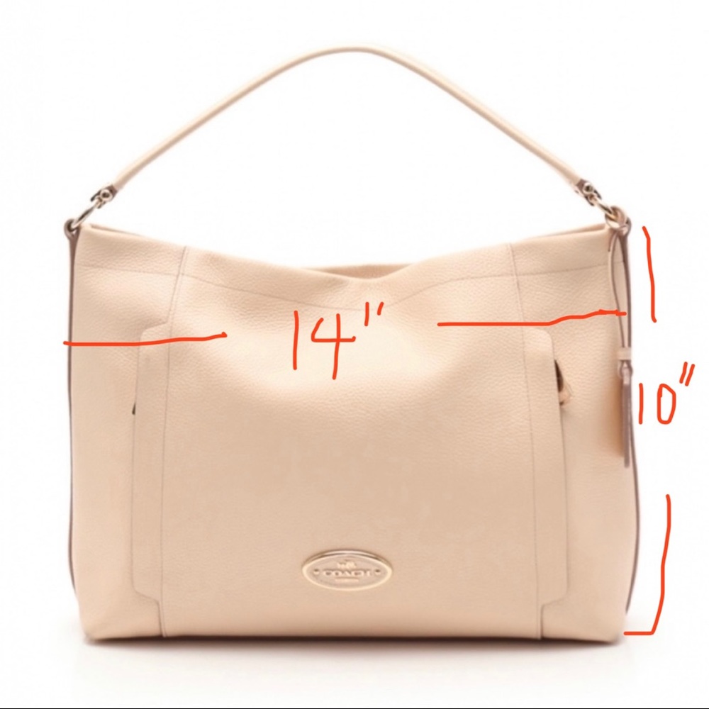 Auth COACH Scout Hobo Leather Pink Handbag